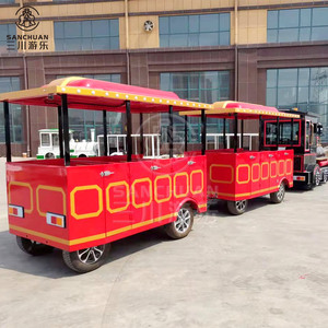 Prix d'usine Train sans rail à 27 places Fabricant <span class=keywords><strong>de</strong></span> <span class=keywords><strong>tramway</strong></span> sans rail pour l'extérieur Train touristique touristique électrique - Product Image 2