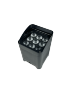 Projecteur LED extérieur étanche IP65 DMX512 RGBW en aluminium, alimenté par batterie, pour une utilisation variée et polyvalente