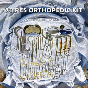 Kit de Instrumentos Quirúrgicos Ortopédicos de Alta Calidad, 76 Piezas, Acero Inoxidable Alemán Premium, Manual, Certificado CE, Pinzas de Extracción - Product Image 2