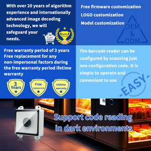 Emt8621 <span class=keywords><strong>Arduino</strong></span> Máy quét mã vạch 1D 2D Đầu đọc mã vạch nhúng QR mô-đun máy quét - Product Image 2