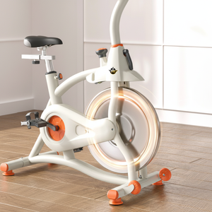 Vélo de spinning <span class=keywords><strong>d</strong></span>'intérieur Lingxi Commercial à volant <span class=keywords><strong>d</strong></span>'inertie en fer lourd avec résistance magnétique silencieuse 126x50x100CM pour salle de sport et centre de fitness - Product Image 4
