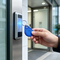 Boye Wholesale 125KHz Keyfob ABS/PVC LF Keychain with TK4100 /T5577 Chip Mini Tag RFID Access Control Card