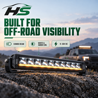 Barre lumineuse LED HSSH 40 pouces en forme d'alien, double couleur, DRL 360W, simple rangée, garantie 2 ans, nouvelle, 9-36V, pour véhicules tout-terrain 4x4
