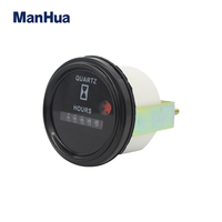 ManHua MH748A Compteur horaire 10-80VDC pour moteur de bateau marin, véhicule, camion, jauge ronde étanche Compteur horaire