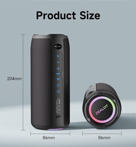 Altavoz Inalámbrico <span class=keywords><strong>para</strong></span> Exteriores ZEALOT S49PRO <span class=keywords><strong>de</strong></span> 20 W, Resistente al Agua IPX6 con LED RGB, Bt5.2 <span class=keywords><strong>para</strong></span> Uso en Exteriores/Ciclismo/Hogar - Product Image 6