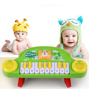 Kids' <b>Puzzle</b> Sitting Electronic Bass Piano Battery Operated Early Education Music <b>Toy</b> ABS Material Cartoon Instrument - Product Image 3