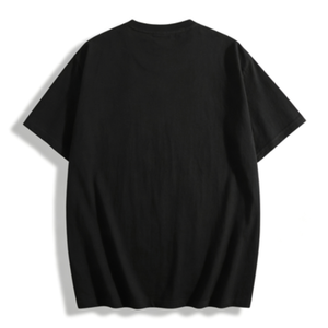 T-shirt da uomo in 100% cotone 180GSM, vestibilità casual ampia, in maglia, <span class=keywords><strong>design</strong></span> neutro, personalizzabile con logo stampato e ricamato, consegna rapida - Product Image 3