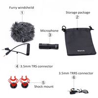 Microphone à condensateur électret BOYA BY-MM1 BY-MM1 PRO, conception Plug and Play, léger et portable avec suspension antichoc pour vlog vidéo