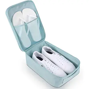 Benutzer definiertes Logo Hochwertige benutzer definierte Polyester wasserdichte Reise aufbewahrung Schuh tasche Match Damen Schuh taschen
