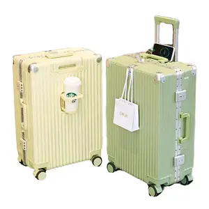 Tas koper pembawa bagasi berpergian, koper koper berpergian kapasitas tinggi, tas koper kotak
