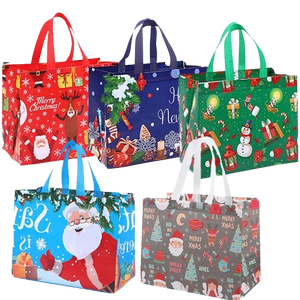 Vente en gros de sacs à provisions non tissés recyclables de conception personnalisée de Noël cadeau réutilisable laminé du Vietnam - Product Image 1