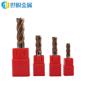 1-16mm cacbua rắn 4 lưỡi phẳng cuối nhà máy CNC cuối Nhà máy Sơn hrc45 hrc55 hrc65 - Product Image 5