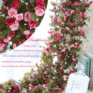 Guirnaldas de Flores Artificiales al por Mayor para Decoración de Bodas, Fondo de Pared para Bodas, Decoración del Hogar - Product Image 5