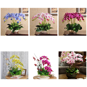 Plantes artificielles <span class=keywords><strong>de</strong></span> mariage et fleurs <span class=keywords><strong>de</strong></span> soie orchidées camélia artificiel fleur <span class=keywords><strong>de</strong></span> cerisier arbre <span class=keywords><strong>en</strong></span> <span class=keywords><strong>pot</strong></span> bonsaï pour la décoration <span class=keywords><strong>de</strong></span> jardin à la maison - Product Image 6