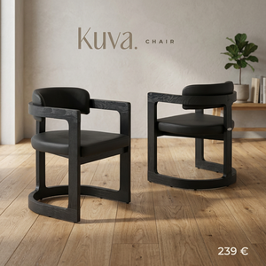 Modern Nordic Solid Wood <b>Dining</b> <b>Chair</b> with Upholstered Microfiber Seat and Armchair Design Black Finish for <b>Dining</b> Room - Product Image 3