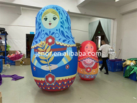 Grand éclairage gonflable Matryoshka poupée russe poupée gigogne dessin animé pour la décoration du Festival