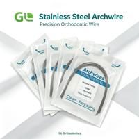 Fil orthodontique en acier inoxydable - Formes ovales et carrées, supérieures et inférieures |   Fil en acier inoxydable flexible pour appareils dentaires