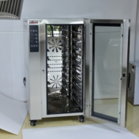 Four à convection électrique sans hotte à 10 plateaux avec système de filtration des fumées sans conduit pour boulangerie commerciale, restaurant, café, hôtel, cuisine