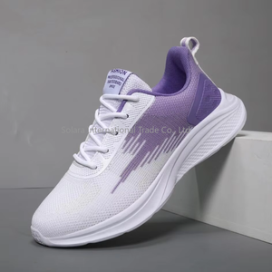 Zapatillas Deportivas de Moda, Ligeras, Transpirables, de Malla Tejida, con Cordones, para Caminar, Hacer Ejercicio, Casuales, Deportivas, de Verano - Product Image 6