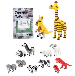 YIRUN Đồ Chơi Khối Nhỏ Giáo Dục Khối Đồ Chơi Gạch Mini Tự <span class=keywords><strong>L</strong></span>àm Khủng Long Động Vật 2 Trong 1 - Product Image 1