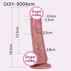 Dildo realistico SXXY per principianti Lifelike Silicone Dildo forte ventosa realistica G-Spot Dildo con <span class=keywords><strong>capelli</strong></span> <span class=keywords><strong>artificiali</strong></span> - Product Image 2