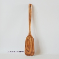 Cuillère et spatule en bois antiadhésives, ustensiles de cuisine naturels, spatule en teck, ustensiles de cuisine en bois, cuillères pour la cuisson