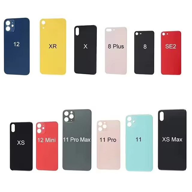 Big Hole Back Glass Cover Replacement Glass Repair for Iphone 11 11 Pro 11 Pro Max Rear Glass Plate With Original Camera Lens