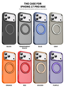 Étui de téléphone magnétique rotatif à 360 degrés pour <span class=keywords><strong>iPhone</strong></span> 18 Pro <span class=keywords><strong>Max</strong></span>, coque de téléphone mate pour <span class=keywords><strong>iPhone</strong></span> 11 <span class=keywords><strong>12</strong></span> 13 14 15 16 - Product Image 2