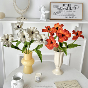 <span class=keywords><strong>Flores</strong></span> Artificiales de Tulipán Marrón de Alta Calidad con Tacto de PU para Decoración del Hogar, Sala de Estar, Salón de Bodas, Fotografía Floral, Día de San Valentín - Product Image 3