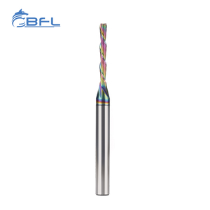 Bfl Carbide 2 xoắn ốc Flutes xuống cắt bit End Mill DLC lớp phủ màu - Product Image 4