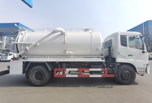 Camion de réparation d'urgence municipal Dongfeng 4x2 de Chine, véhicule utilitaire de type caisse, camion d'aspiration d'eaux usées haute pression, réservoir d'aspiration diesel - Product Image 6