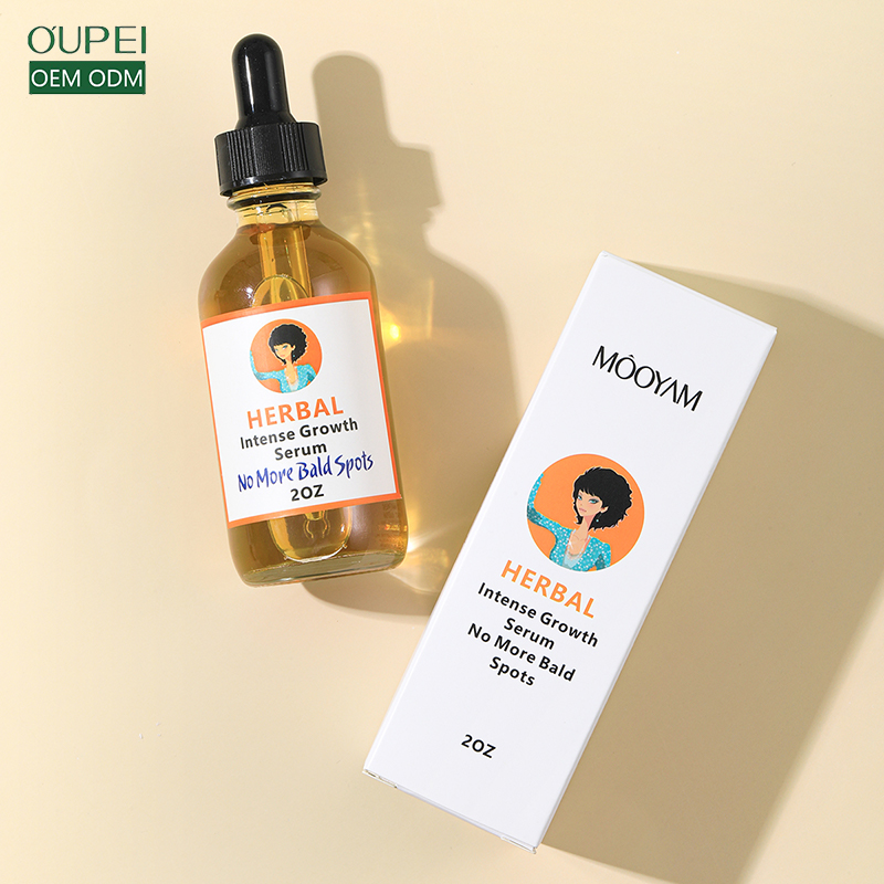Индивидуальный Логотип OEM, Собственная Марка, травяная Сыворотка для интенсивного роста волос, органические восстанавливающие и увлажняющие масла для роста волос