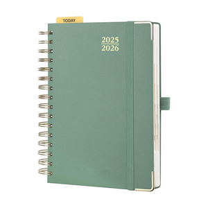 Planificateur personnalisé 2027 OEM, nouveau design, bonne qualité, reliure spirale, feuilles mobiles, PVC A5, écologique, pour usage de bureau, impression offset - Product Image 1