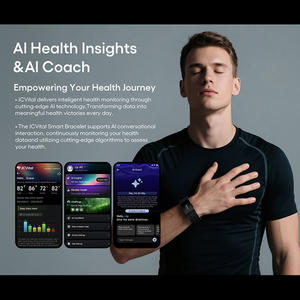 Jcv4 V4 gümüş Eda Gsr cilt sensörü akıllı bant spor izci Telemedicine cihazlar akıllı sağlık bilezik De akıllı saat bantları - Product Image 6