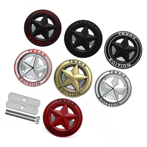 Rejilla de entrada de aire EDICIÓN TEXAS de forma redonda de 7,6 CM al por mayor, insignia de Metal, emblema de decoración DIY para coche, servicio personalizado aceptado - Product Image 1