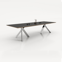 Table de conférence moderne de luxe, grande, écologique et durable, mobilier de bureau personnalisé, bureau de réunion pour la maison, le bureau ou l'école