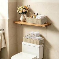 Panier de rangement en corde de papier tressée à bords ondulés, panier décoratif confortable pour le salon, panier de rangement pour la salle de bain