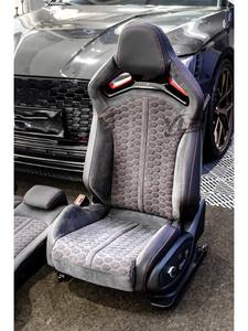 Housse de siège de voiture en cuir Nappa perforé YLD, design sportif enveloppant, respirante pour l'été, quatre saisons, pour <span class=keywords><strong>Audi</strong></span> A6L - Product Image 6