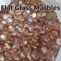 Pierres de verre plates colorées, galets de verre pour foyer, billes de verre décoratives pour cheminée et aménagement paysager