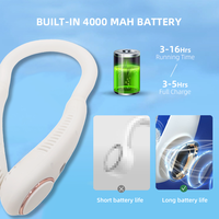 Anneau de refroidissement PCM Ventilateur de cou à grande vitesse-Thérapie à la glace portable avec réfrigération durable et durée de vie de la batterie