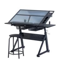 Bureau d'ordinateur réglable en hauteur pour le télétravail, table de dessin économique