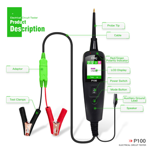   Probador de Circuitos Eléctricos Automotrices de Nueva Generación <span class=keywords><strong>Power</strong></span> <span class=keywords><strong>Pro</strong></span> P100 para Autos y Camiones 0V-70V - Product Image 3