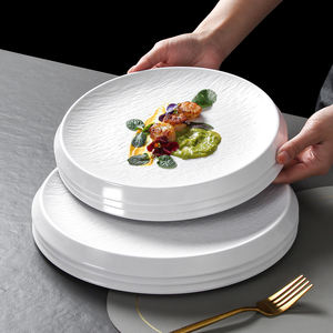 Plato de Servir de Melamina Ecológico, Duradero, No Tóxico, Estilo Minimalista para Restaurante, Comercial, para Barbacoa, <span class=keywords><strong>con</strong></span> Diseño de Piedra - Product Image 2