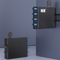 Industrielle 35-mm-DIN-Schiene 4/8-adriger FTTH 4-Port-Kabelklemmenkasten mit Mini-ODF SC FC ST LC FTTX ODB-Box