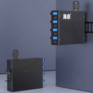 Industrielle 35-mm-DIN-Schiene 4/8-adriger FTTH 4-Port-Kabelklemmenkasten mit Mini-ODF SC FC ST LC FTTX ODB-Box - Product Image 3