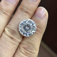 Nouveautés couleur blanche ronde portugaise coupe Moissanite pierre précieuse en gros pour la fabrication de bijoux