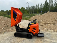 Mini camion à benne basculante sur chenilles entièrement hydraulique Antspower 2026 600 kg, prix d'usine, adapté à l'utilisation dans les jardins, à la maison et à la ferme