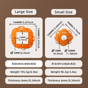 Round Corner Fillet <strong>Template</strong> R10-R50 Aluminum Alloy Trimming Machine Wardrobe Cabinet <strong>Cutting</strong> Imbot - Product Image 5