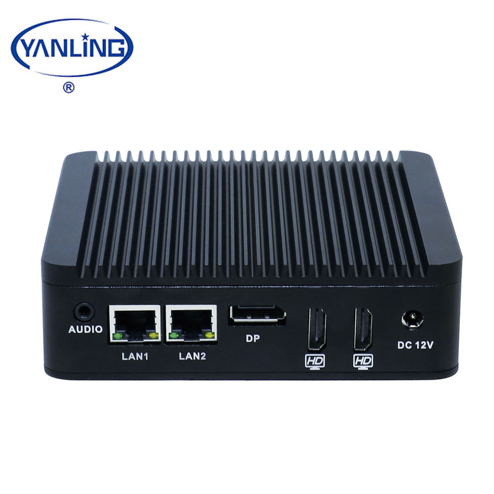 Faible Coût Intel N3160 Quad Core Mini PC Double Ethernet Nic Client Léger X86 Nano Ordinateur De Bureau Personnel
