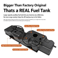 Réservoir principal de remplacement léger de 130 L avec plaque de protection pour Ford Ranger Next Gen 4x4 Overlanding